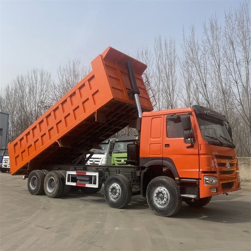 40 Tonnen 12 Reifen Howo 8X4 336 PS 371 PS 420 PS Gebraucht-Tipper-Lkw mit Verbrauch