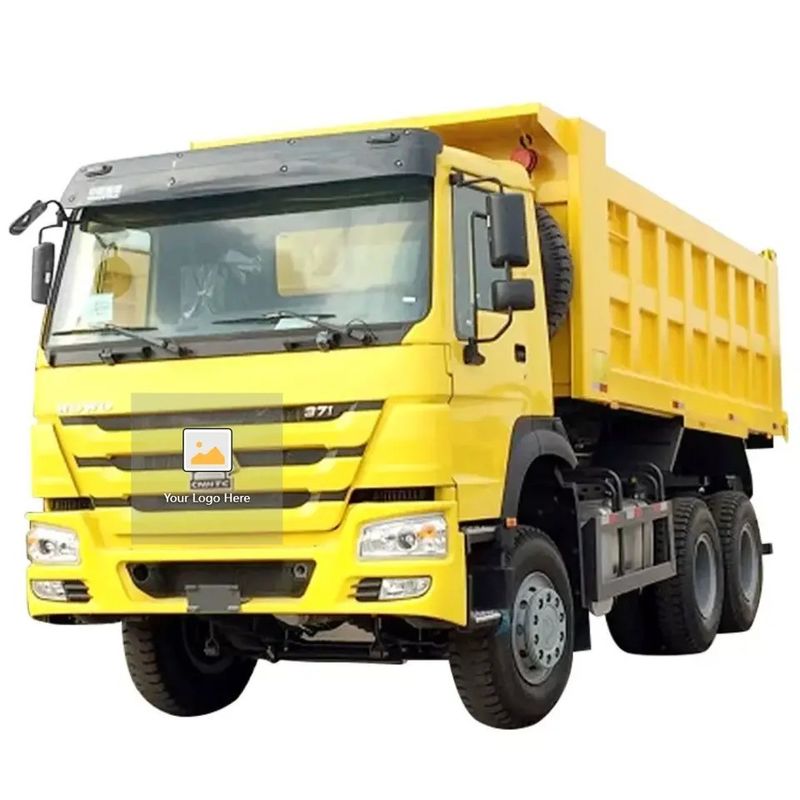 Sino Howo Dump Tipper Truck 371HP Euro 2 Gebraucht Sinotruck für den Transport von Maschinen