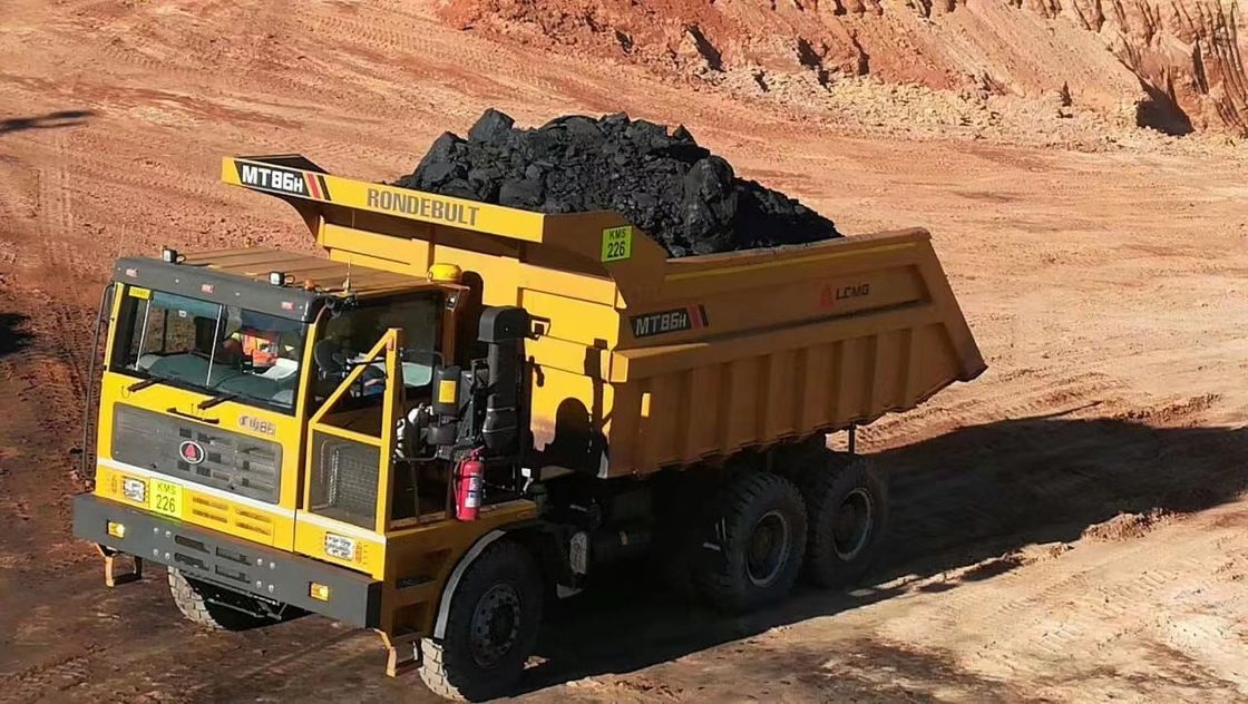 2 Rückwärtsverschiebung MT60 MT86 MT106 Bergbaufahrzeug 6X4 60-70 Tonnen Nutzlast Off-Road Tipper Truck