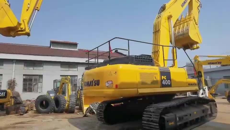 Niedrige Arbeitszeit Gebrauchtkomatsu PC400-7 Bagger mit technischer Videounterstützung