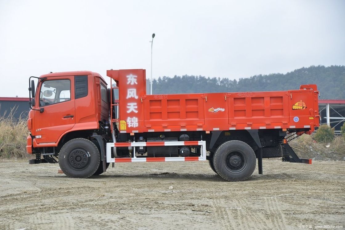 240 PS Dongfeng Dump Truck 4x2 Linksfahrer 2 Passagiere perfekt für den Bau
