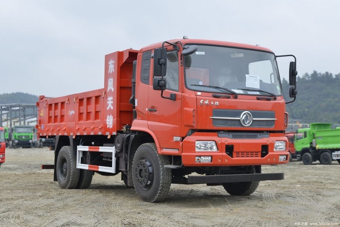 240 PS Dongfeng Dump Truck 4x2 Linksfahrer 2 Passagiere perfekt für den Bau