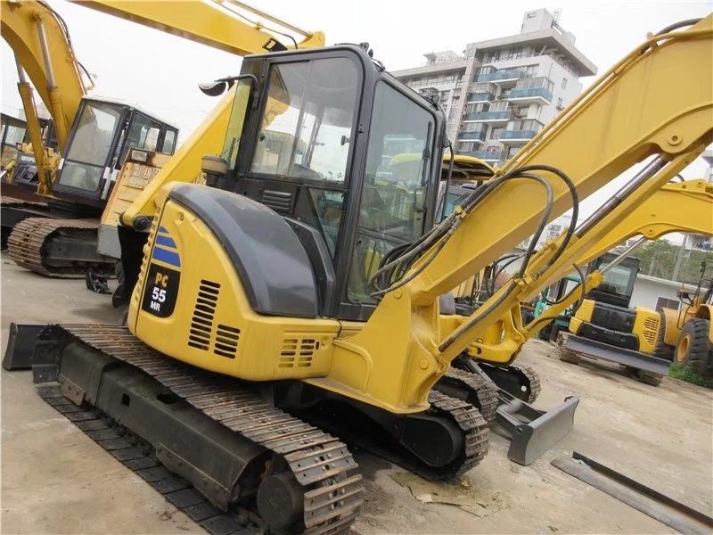 Original Farbe in gutem Zustand Komatsu PC55 Mini Track Gebraucht Caterpillar Bagger