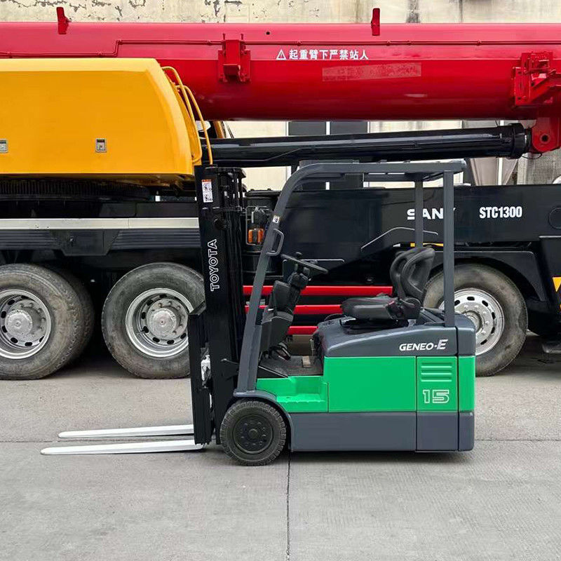 Grüner 1,5 Tonnen elektrischer Gabelstapler Arbeitszeiten 0-2000 Einfach zu warten