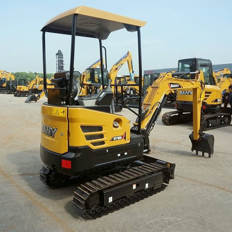 SANY SY16C 1 Tonnen Minibagger mit importierter Hydraulikpumpe und 3665 mm Gräberhöhe