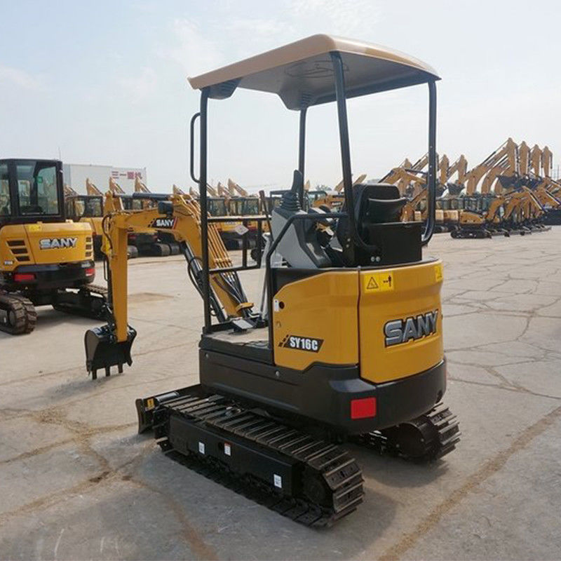 SANY SY16C 1 Tonnen Minibagger mit importierter Hydraulikpumpe und 3665 mm Gräberhöhe