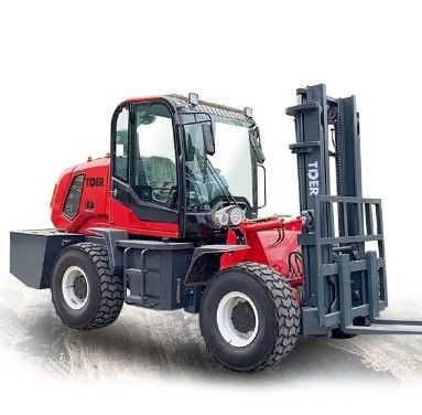 3000 kg Tragfähigkeit TDER 4WD All-Terrain-Forklift mit Isuzu oder Cummins EPA-Motor