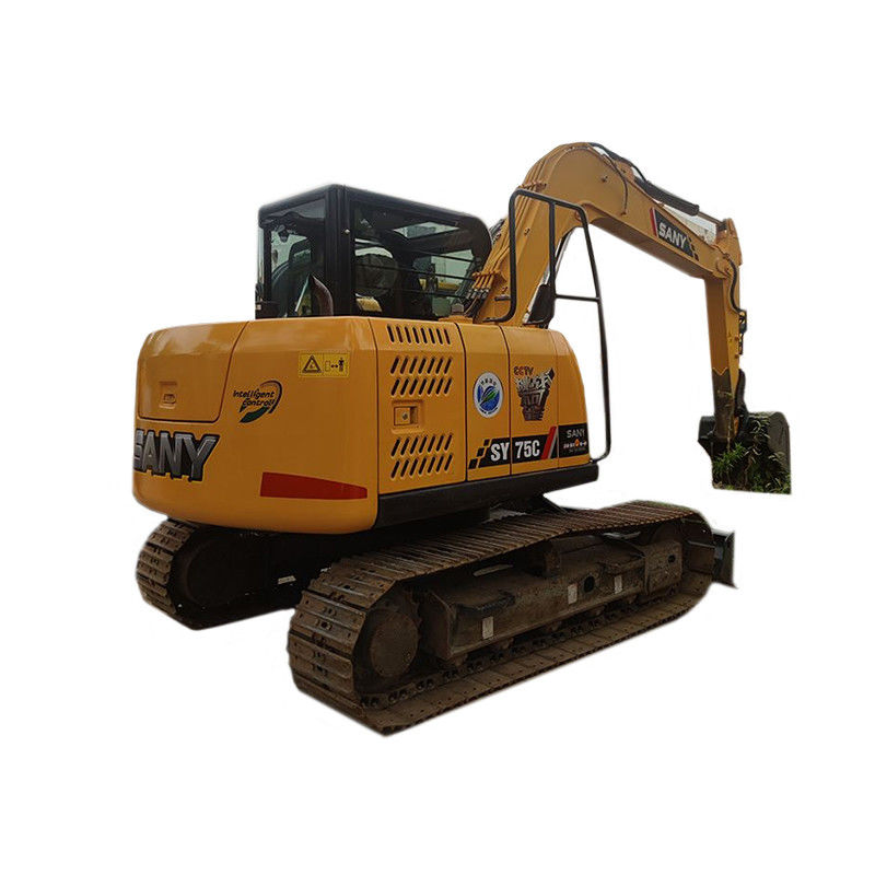 7.5 Tonnen Crawler Bagger verwendet Sany SY75C Bagger mit ISUZU Motor und andere Hydraulikpumpe