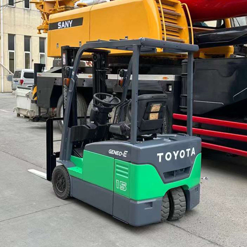 Elektrischer Gabelstapler Belastung 1,5 Tonnen 1070 mm Gabellänge Toyota Gebrauchtes mobiles Gabelstapler