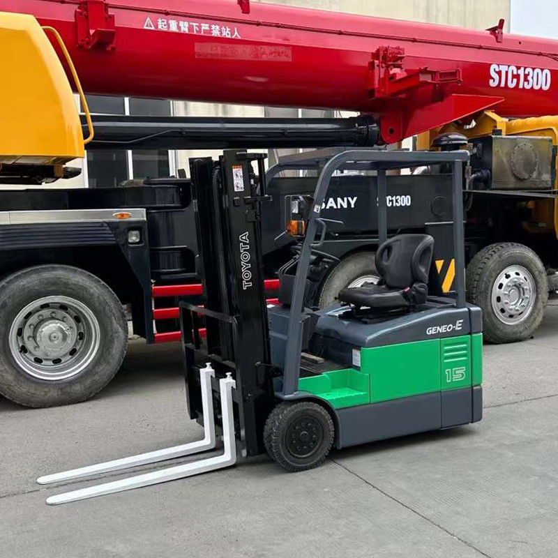 4-Rad-Antrieb Elektrischer Gabelstapler 1 Tonne 1,5 Tonne 2 Tonnen Gebrauchtes Toyota mit 1070 mm Gabellänge