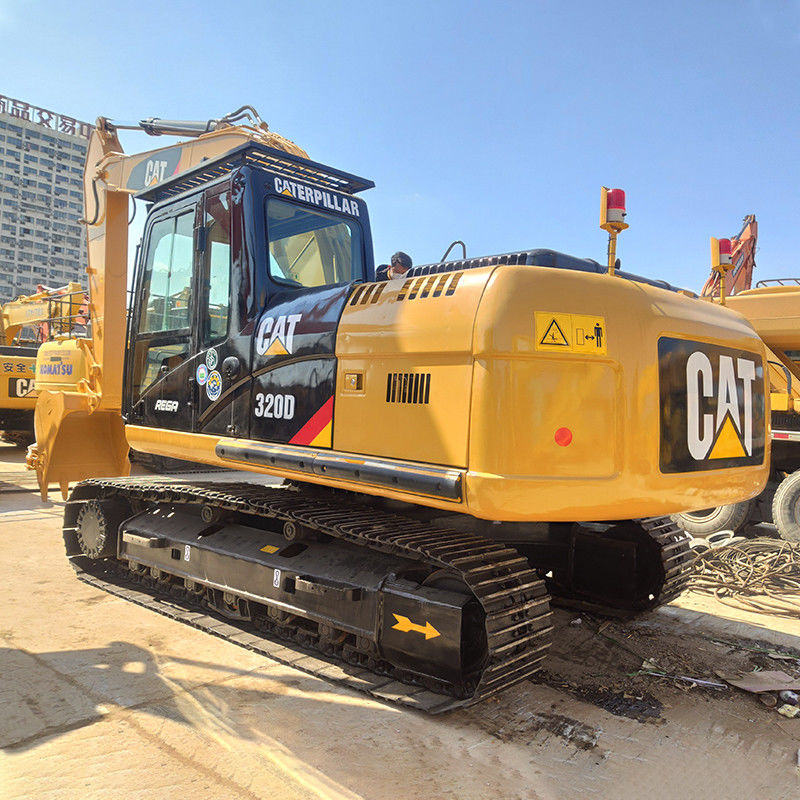 Gebrauchtes 20 Tonnen CAT 320D Crawler Bagger mit 410L Kraftstoffbehälter und 1m3 Eimerkapazität