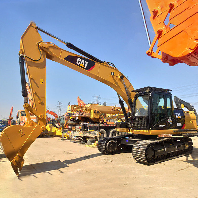 Gebrauchtes 20 Tonnen CAT 320D Crawler Bagger mit 410L Kraftstoffbehälter und 1m3 Eimerkapazität