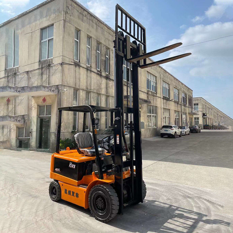 Mini-kompakter elektrischer Gabelstapler 2,5 Tonnen 2 Türrahmen für Gabelbreite 150m in Produktion