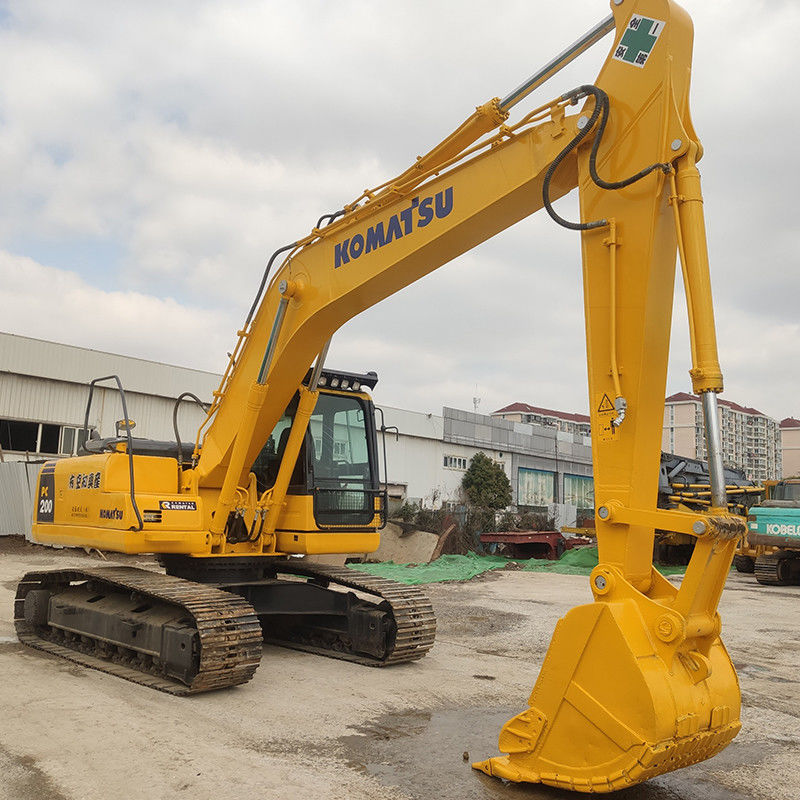 20 Tonnen Komatsu PC 200 Japan Gebraucht Bagger mit und 3,1/4,2/5,5 km/h Ganggeschwindigkeit