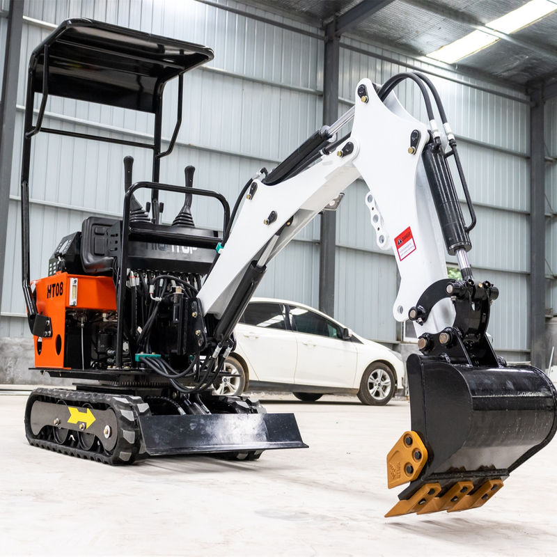 CHANGCHAI Motor 1 Tonnen Crawler Excavator Mini Digger mit 1140 mm Spur Erdung Länge
