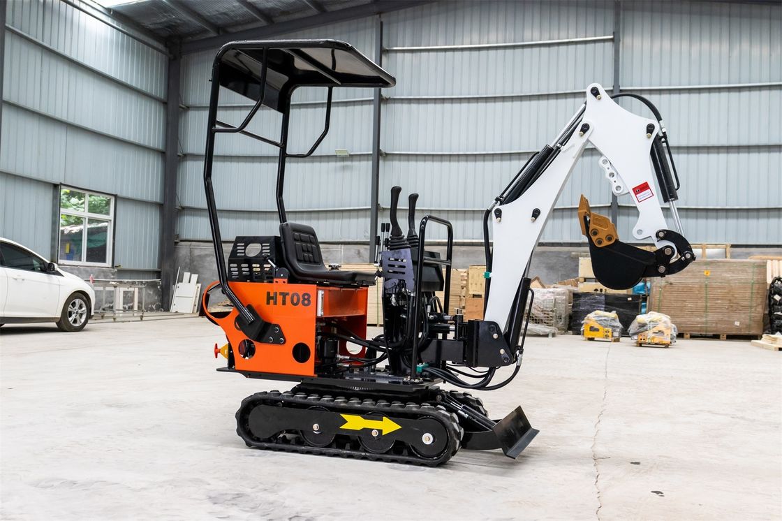 CHANGCHAI Motor 1 Tonnen Crawler Excavator Mini Digger mit 1140 mm Spur Erdung Länge