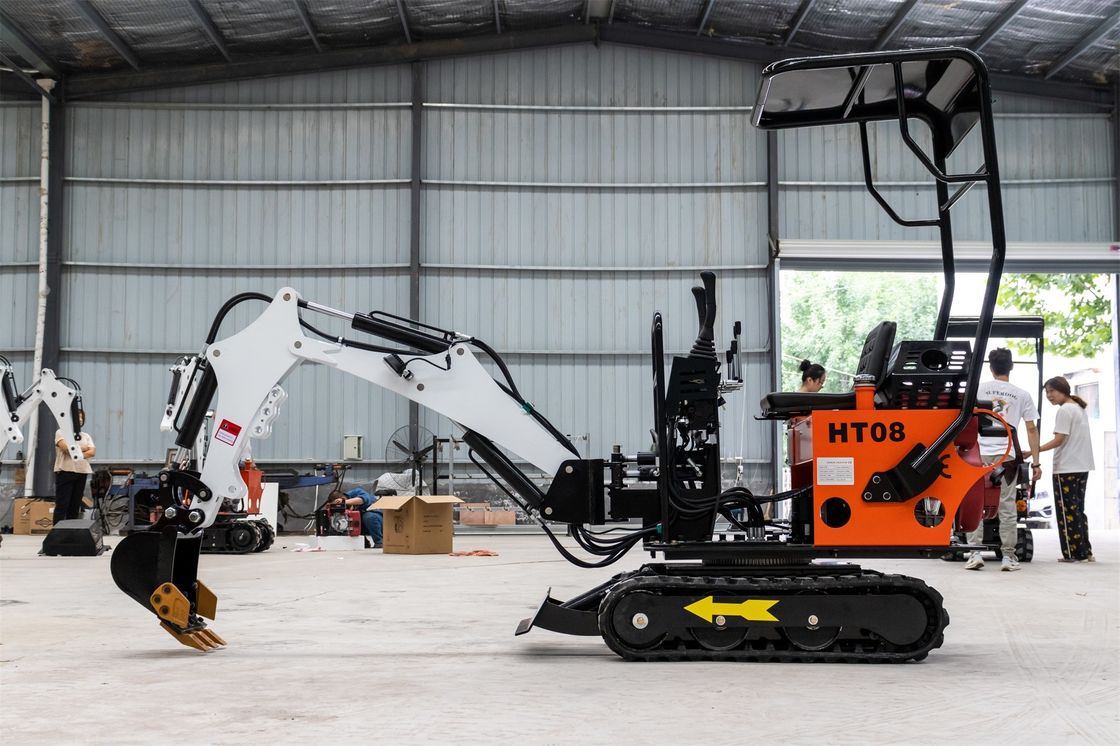 CHANGCHAI Motor 1 Tonnen Crawler Excavator Mini Digger mit 1140 mm Spur Erdung Länge