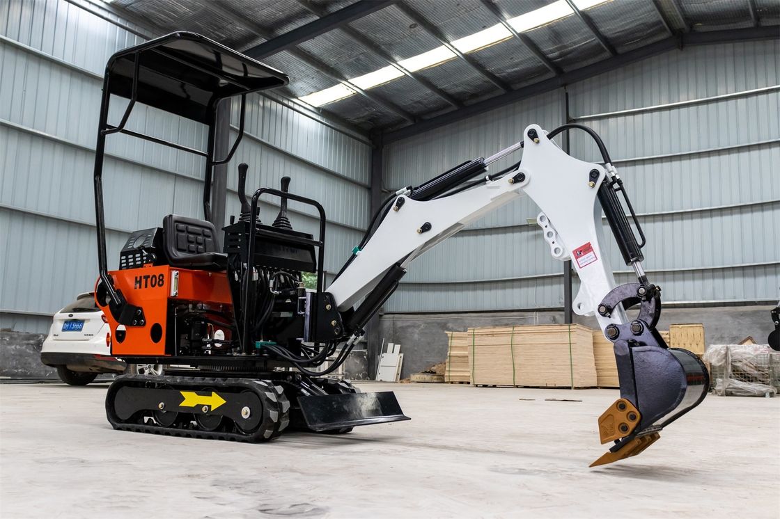 CHANGCHAI Motor 1 Tonnen Crawler Excavator Mini Digger mit 1140 mm Spur Erdung Länge