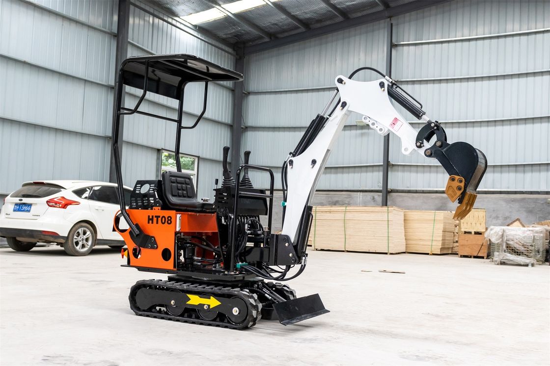 CHANGCHAI Motor 1 Tonnen Crawler Excavator Mini Digger mit 1140 mm Spur Erdung Länge