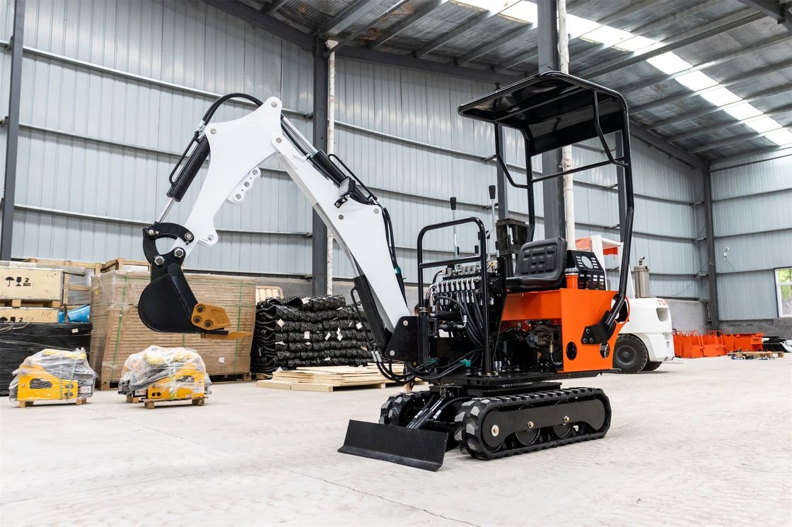 CHANGCHAI Motor 1 Tonnen Crawler Excavator Mini Digger mit 1140 mm Spur Erdung Länge