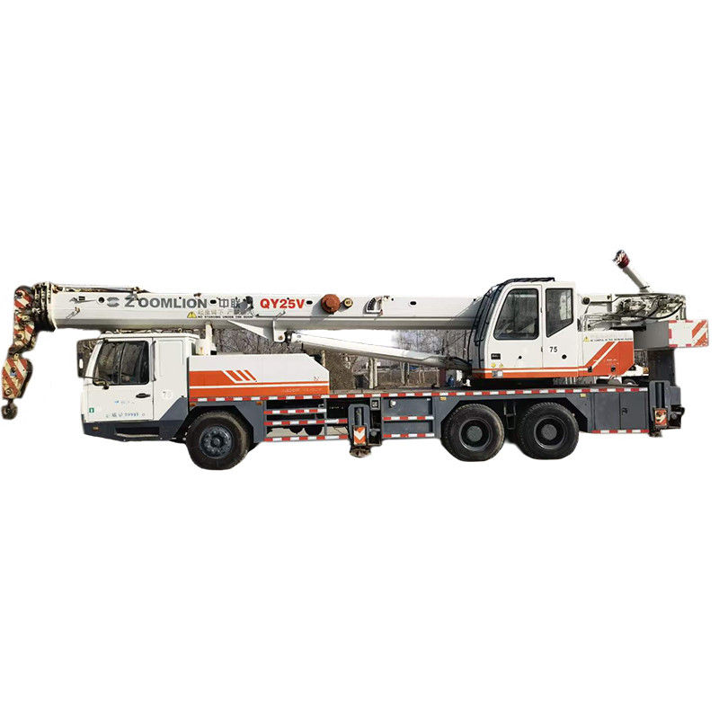 Weiß 39m Super Kran Maschine 25 Tonnen Lastwagen Kran Zoomlion QY25V Gebrauchtes mobiles Lastwagen Kran
