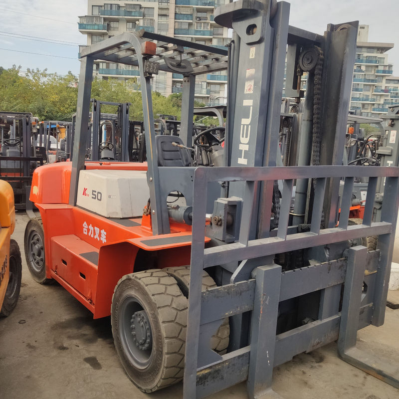 Gebraucht 5 Tonnen Gabelstapler mit Heli Isuzu Motor Nennlast 3 Tonnen