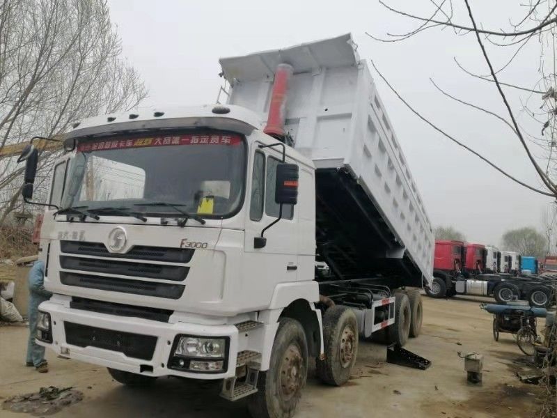 39000kg Rückhaltesgewicht Shacman F3000 8x4 Tipper Truck Dump Truck 6,2-8m Ladungstankslänge