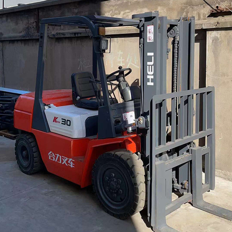 HELI 3 Tonnen Diesel-Forklift 3m Hebhöhe 3t verwendeter Forklift in gutem Zustand