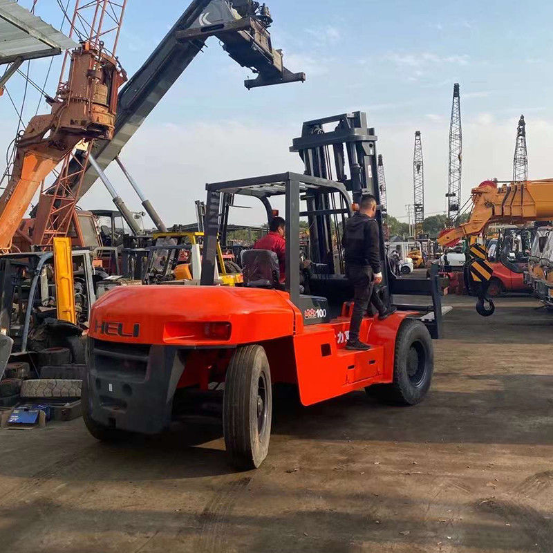 Hochlastkapazität 10 Tonnen Diesel-Forklift Gebraucht-Heli-Forklift mit Dieselmotor