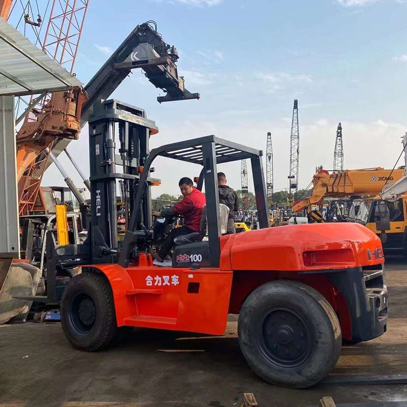 Hochlastkapazität 10 Tonnen Diesel-Forklift Gebraucht-Heli-Forklift mit Dieselmotor