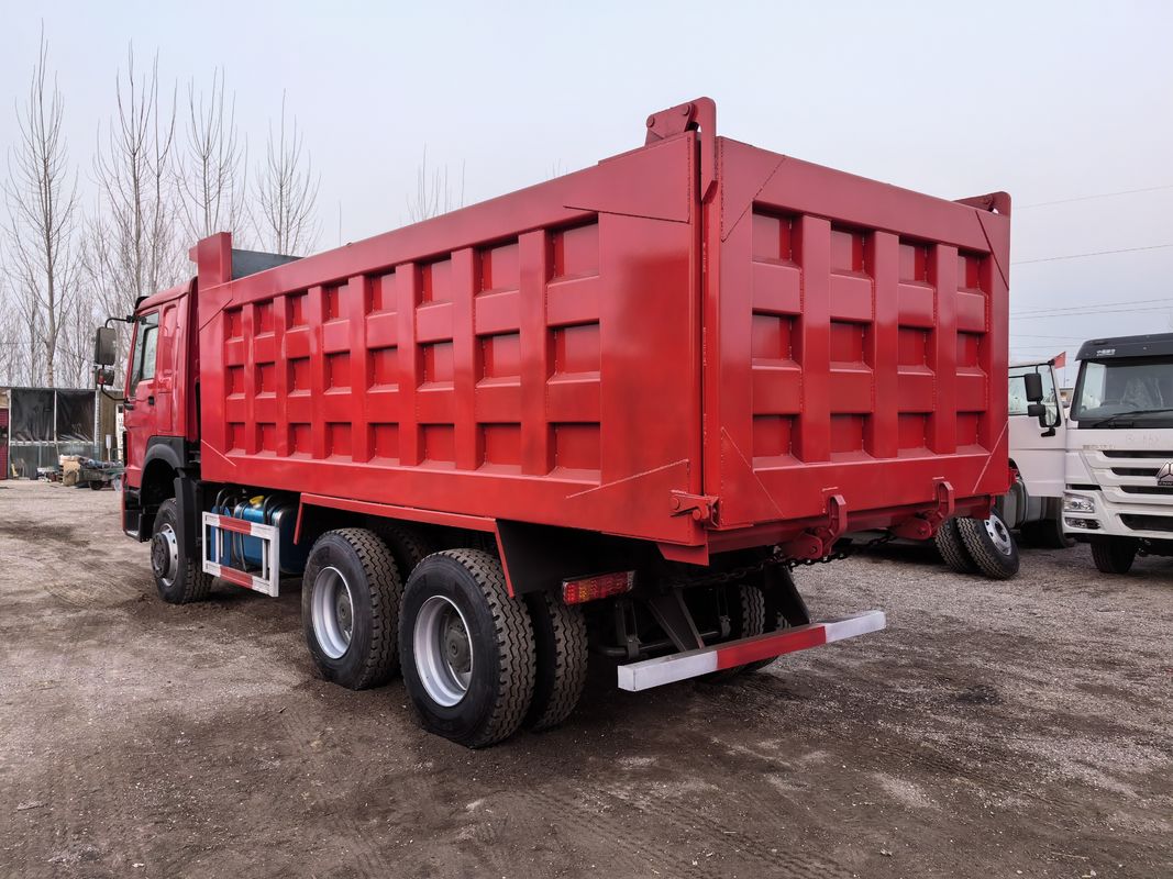 Kraftstoff 371 PS Gebraucht-Dump-Trucks 25 t Sinotruk HOWO 6*4 Tipper-Truck für die Bau-Mine