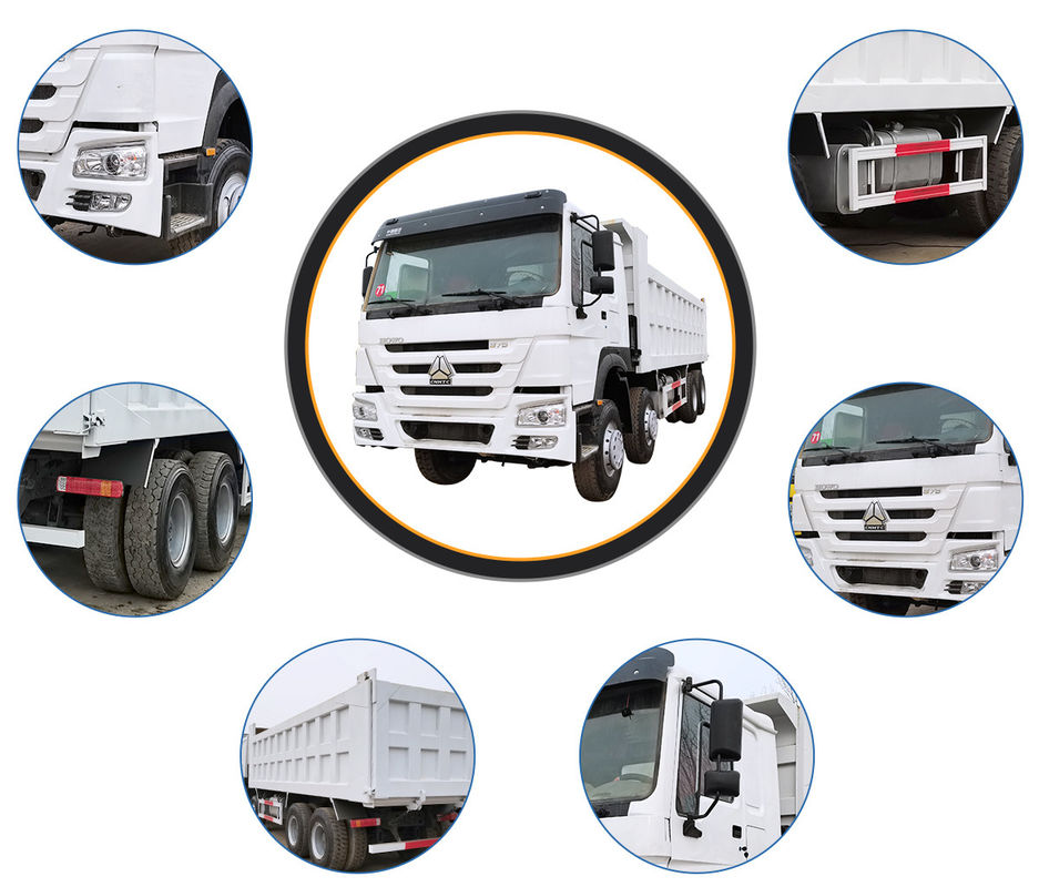 Vollständig renovierter 371HP 6X4 HOWO-Dump-Truck für den Transport von Müll aus der Stadtbauindustrie