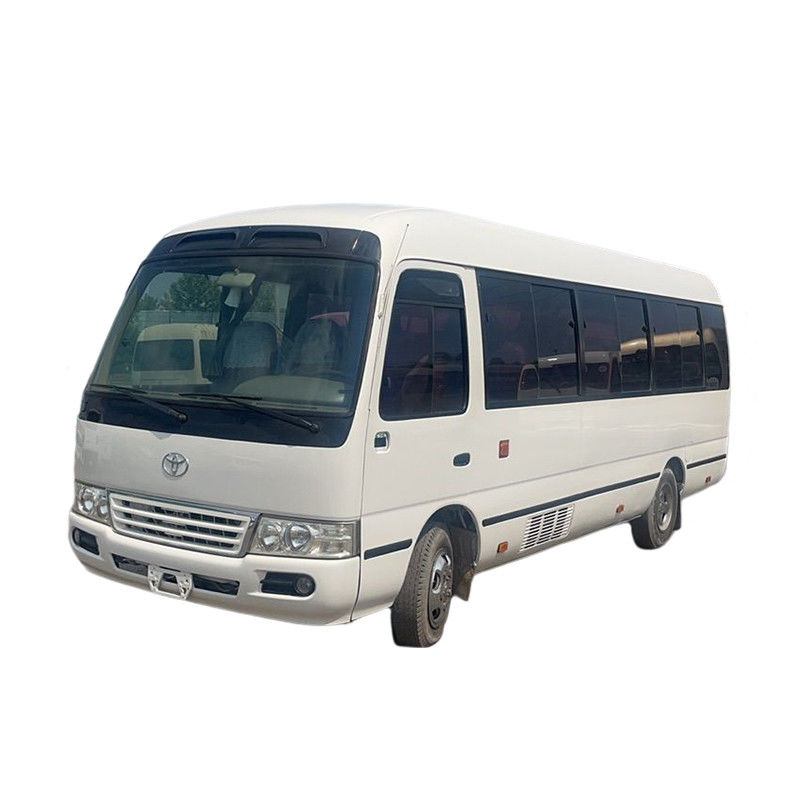 Linksfahrer Toyota Coaster Bus 26 Sitzplätze und 30 Sitzplätze Minibus mit Motorkapazität 4L