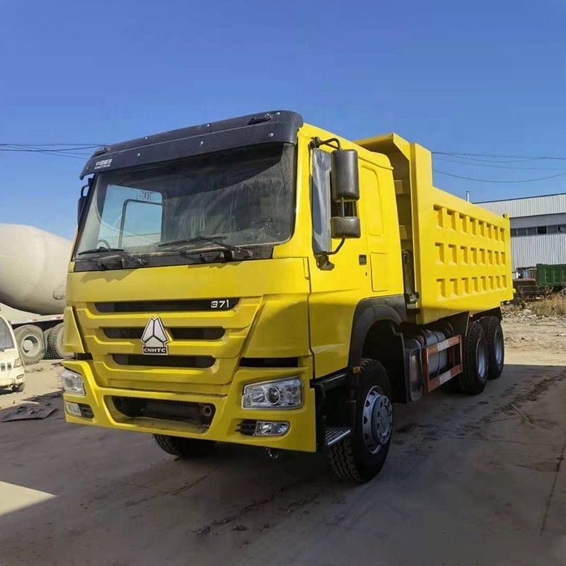 Vollständig renovierter 371 PS 6x4 HOWO-Dump-Truck mit Vorwärtsverschiebungsnummer 10 und Motorkapazität 8L