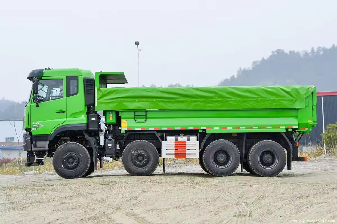 12 Räder 35 Tonnen 600 PS Dongfeng-Dump Truck für Sand Boden Stein Transport Tipper