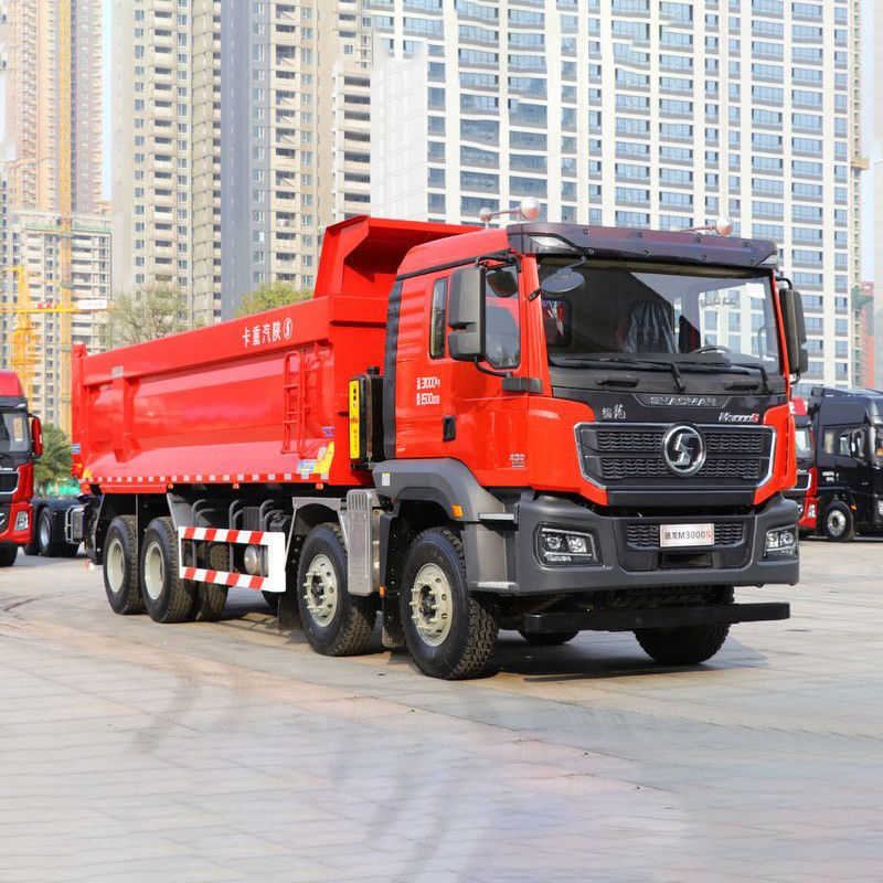 350 PS 8x4 6,8 m Shacman-Dump-Tipper-Lkw mit 12 Reifen und Euro 2 Emissionsstandard