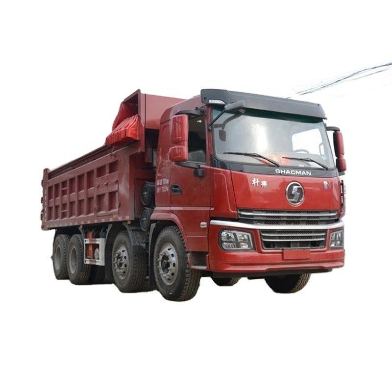 Shacman 8x4 12 Räder 8m3 24 Kubikmeter 30T weißer schwerer Gebraucht-Dump Truck in gutem Zustand