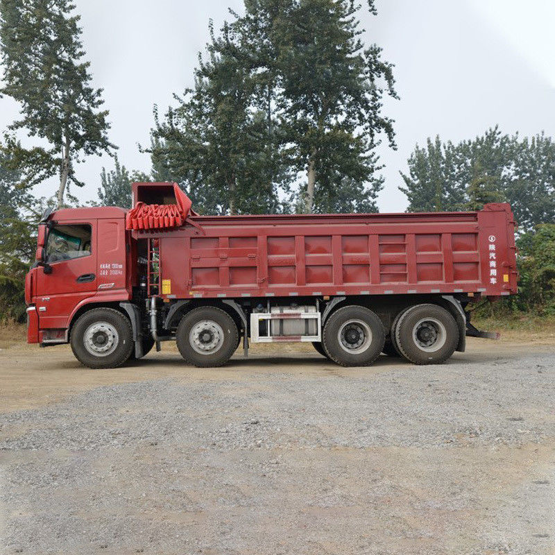 Shacman 8x4 12 Räder 8m3 24 Kubikmeter 30T weißer schwerer Gebraucht-Dump Truck in gutem Zustand