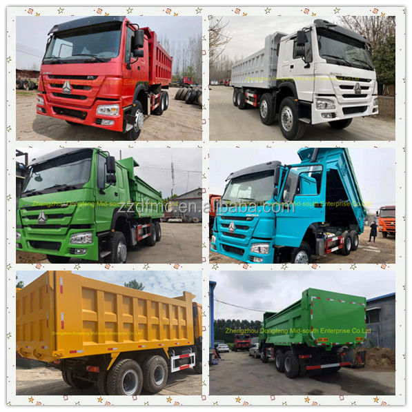 HOWO 6x4 371 PS Diesel-Tipper-Lkw mit Abmessungen L x W x H mm 8245X2550X3450 mm