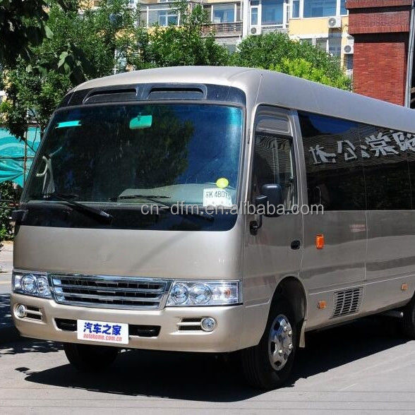16-22 Sitzplätze Dongfeng LHD Coaster Minibus mit Hintergepäckraum Volumen von 0,25 m3