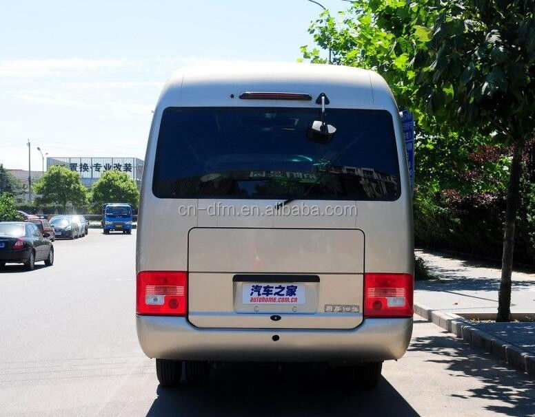 16-22 Sitzplätze Dongfeng LHD Coaster Minibus mit Hintergepäckraum Volumen von 0,25 m3
