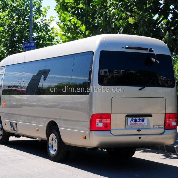 16-22 Sitzplätze Dongfeng LHD Coaster Minibus mit Hintergepäckraum Volumen von 0,25 m3