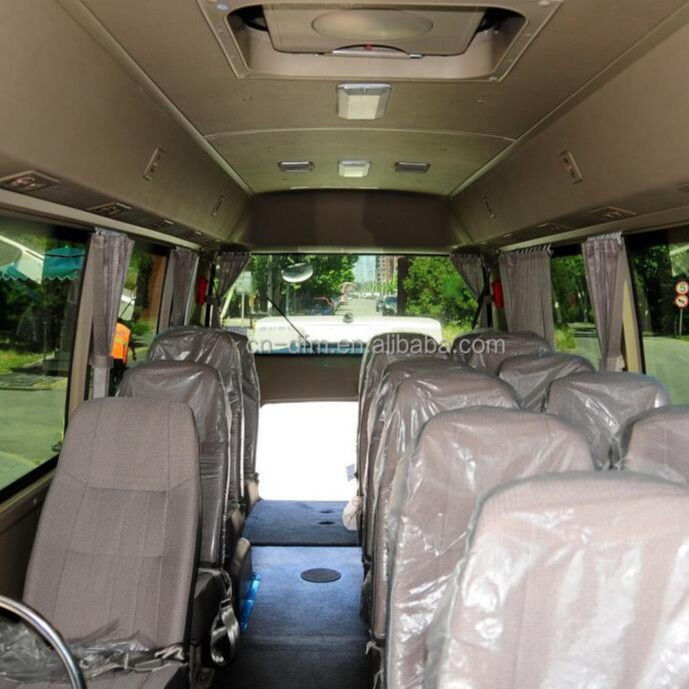 16-22 Sitzplätze Dongfeng LHD Coaster Minibus mit Hintergepäckraum Volumen von 0,25 m3