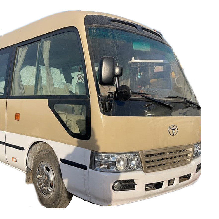 Gebrauchtes 30-Sitzer-Toyota Coaster Kleinpassagierbus mit Klimaanlage für den afrikanischen Markt
