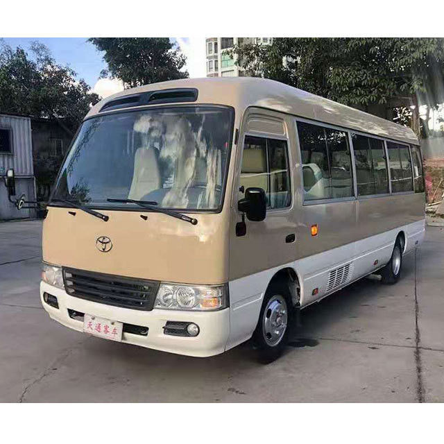 In gutem Zustand 30 Sitzplätze Diesel gebraucht Toyota Coaster Bus mit Euro 2 Emissionsstandard