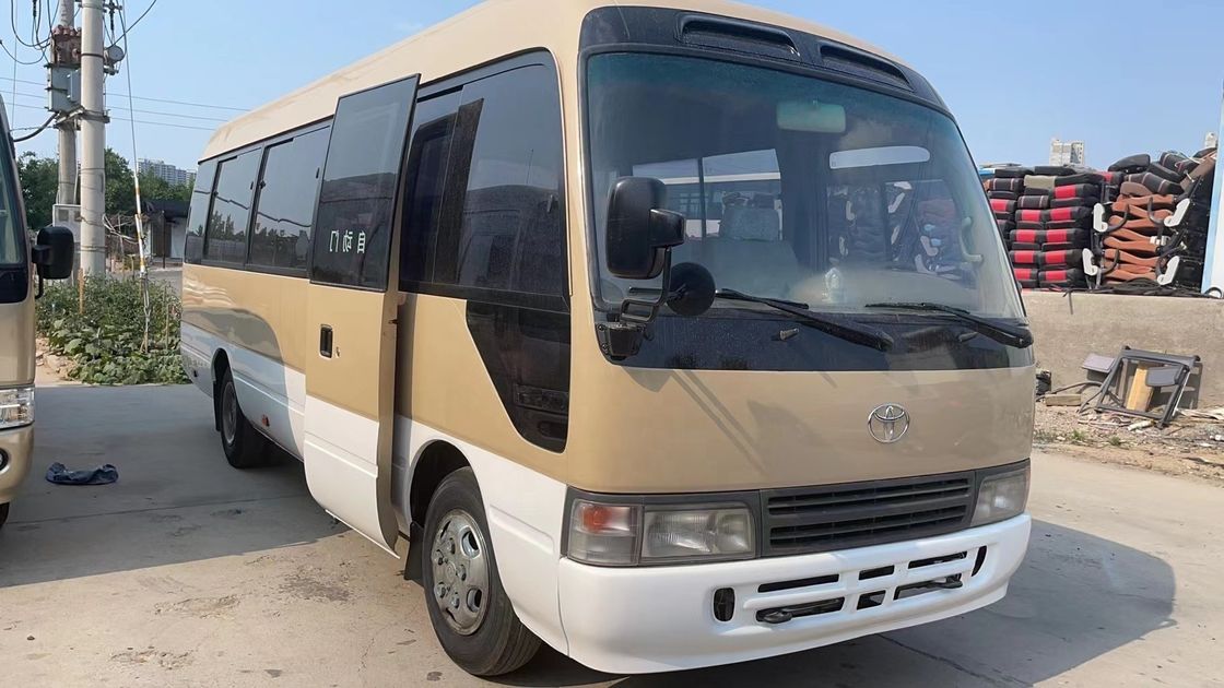 Billiges Gebraucht-Toyota-Laufbahnbus mit 30 Sitzplätzen und Dieselmotor in gutem Zustand