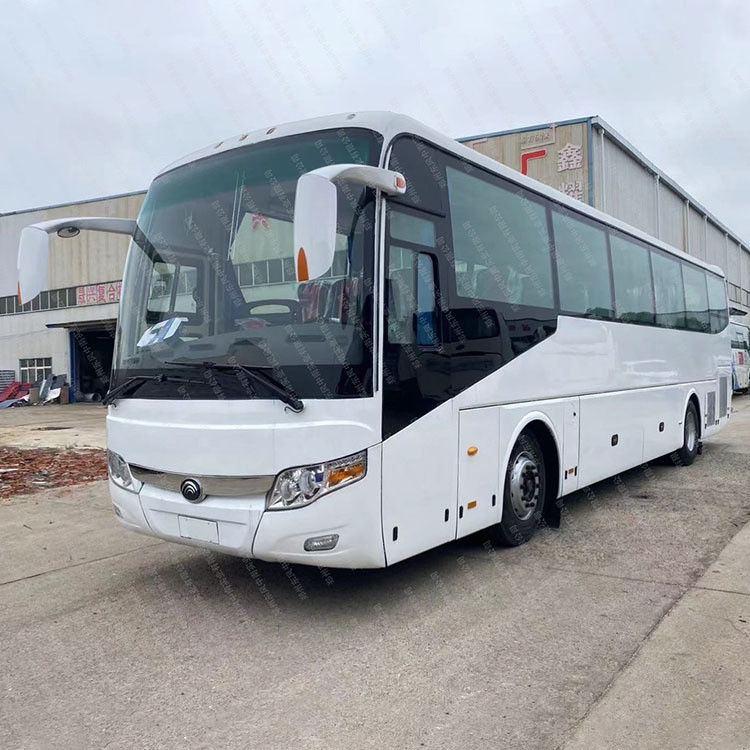 50-65 Sitzplätze Luxus-Tour-Bus mit Pfirsichholz Dekoration Instrumententafel Sicherheit
