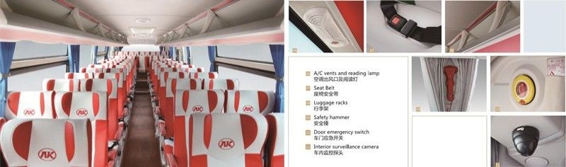 Yuchai-Motor 38-Sitzer RHD-Tourbus für Fahrt Typ Rechtshändiges Fahren