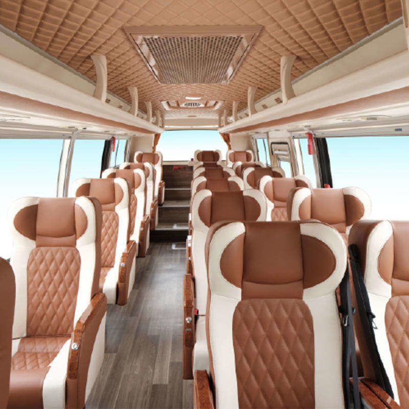 Weichai Motor 24-Sitzer LHD Diesel-Passagierbusse Luxusbus für den afrikanischen Markt