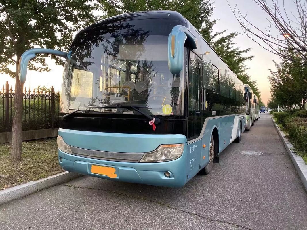 Linksfahrer gebrauchter Bus mit Yuchai-Motor und Handgetriebe in gutem Zustand